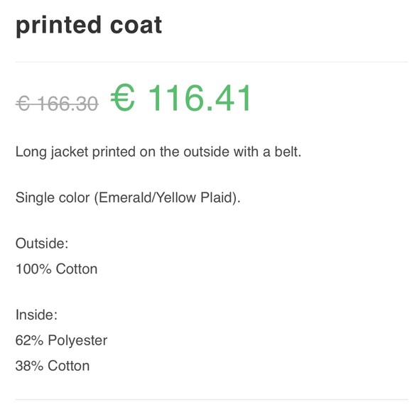 NWT 🇵🇹Meme wrap coat (made in Portugal) - Picture 7 of 8